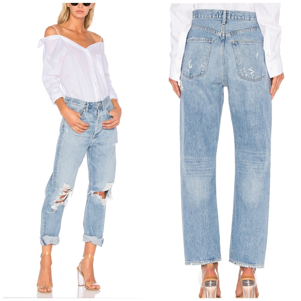 NEW AGOLDE 90s Mid Rise Loose Fit in Fall Out